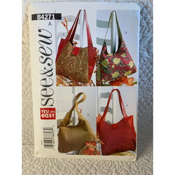 Butterick Misses Handbag Sewing Pattern B4271 - uncut - Picture 8 of 11